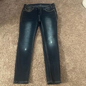 Flamingo, dark wash, jeans brand new, never worn size large